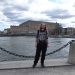 Stockholm Posing in front of the Royal Palace across the water