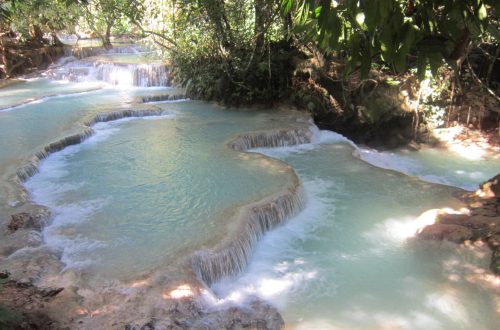 Laos Itinerary Feature Pic - Kuang Si Falls